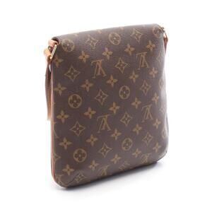 Louis Vuitton Shoulder Musette Short Bag Salsa Brown Monogram
